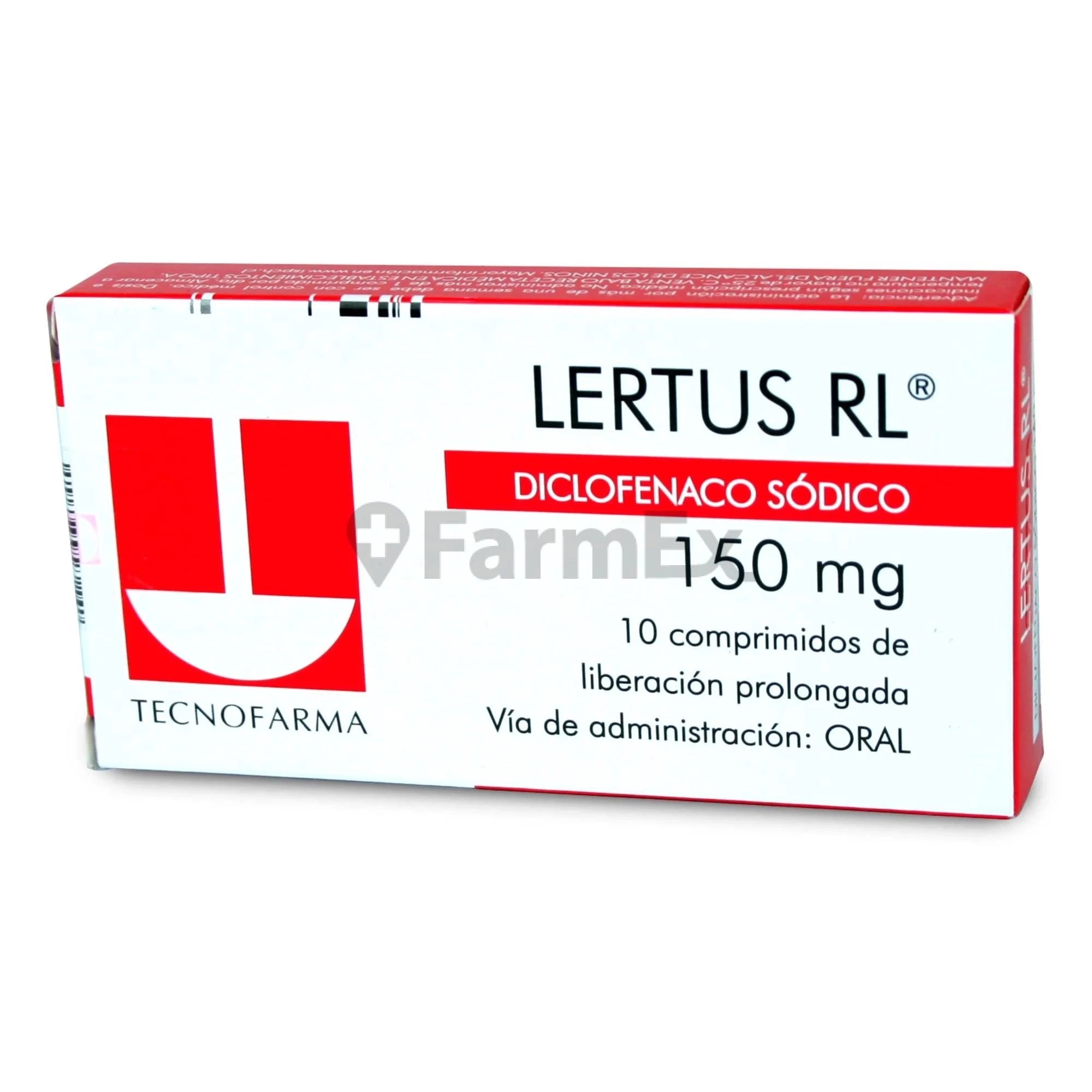 Lertus RL 150 mg x 10 comprimidos TECNOFARMA